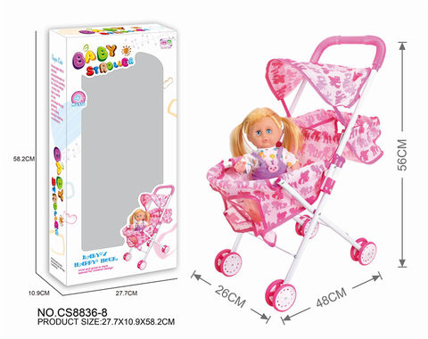 Baby sunshade trolley +144 sound doll