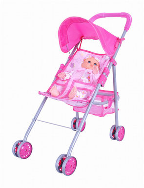 14 Doll + Baby Shade Cart