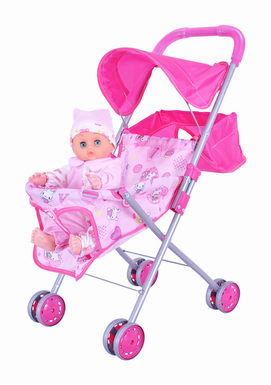 14 Doll + Baby Shade Cart (Iron)