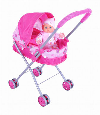 14 Doll + Baby Shade Cart (Iron)