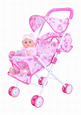 14 Doll + Baby Shade Cart (Iron)