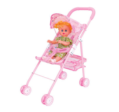 14 Doll + Baby Shade Cart