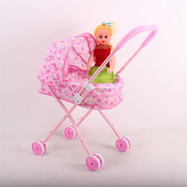 18 Doll + Baby Shade Cart (Iron)