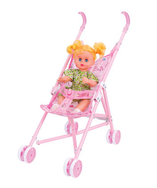 Baby stroller +14 doll with IC (iron)