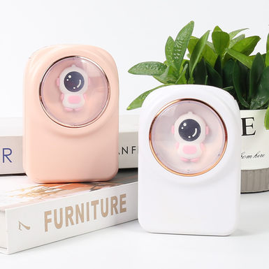 Astronaut square hanging neck charging fan electric fan toy