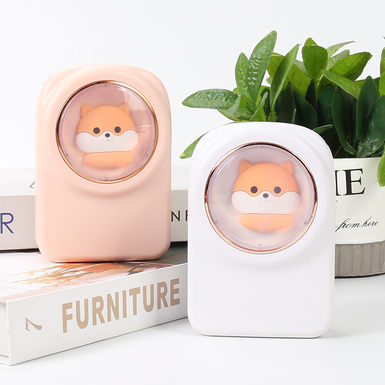 Shiba Inu square hanging neck charging fan electric fan toy