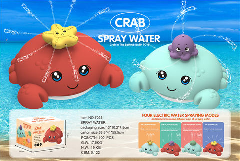Crab water polo +4 water spray accessories bathing toys
