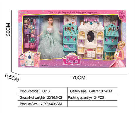 29cm Doll Castle Set