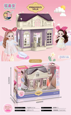 16cm Doll Villa Set