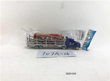喷漆惯性拖栏载巴士 惯性玩具