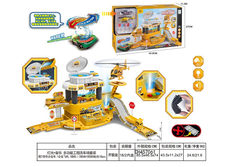 灯光+音乐多功能工程洗车场套装 过家家玩具