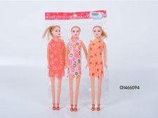 11寸空身芭比3人装、衣服多款多色