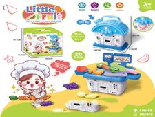 切水果台套(带灯光声音） 过家家玩具