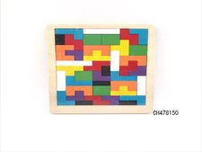 木制俄罗斯方块40PCS