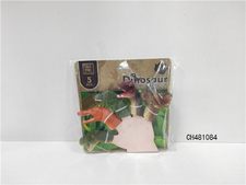 5pcs搪胶恐龙手指偶