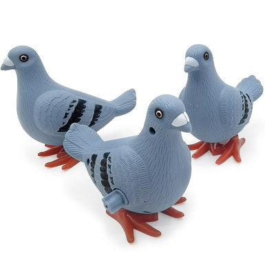 Coiled pigeon clockwork jump pigeon