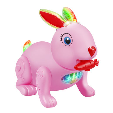Light, music, jump, electric rabbit.