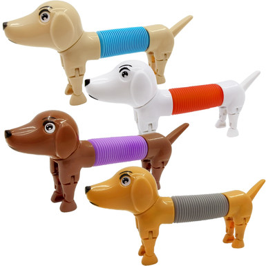 Decompression and changeable telescopic dog