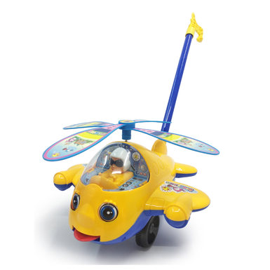 Toddler toys hand push aircraft lever stick out tongue blink hand push aircraft manufacturers wholesale direct sales