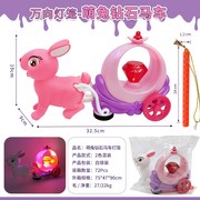 电动万向卡通兔车灯笼