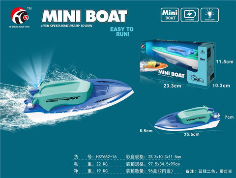 Two-way flat-head boat remote control toy