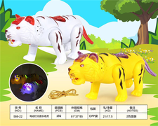 电动灯光音乐老虎电动玩具