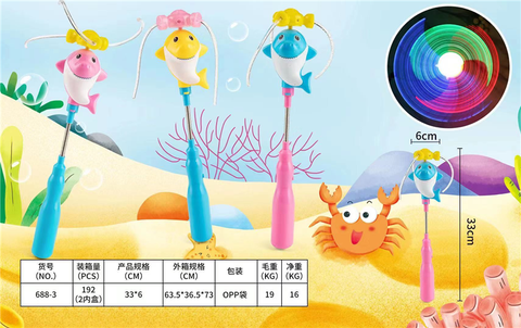 Windmill stick electric toy