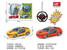 四通遥控灯光车