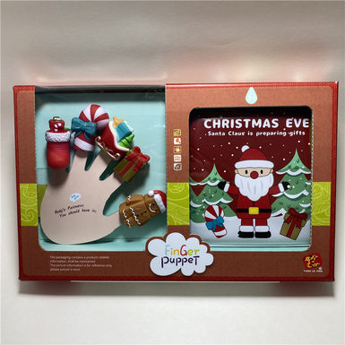 Christmas finger doll + shower storybook doll toy