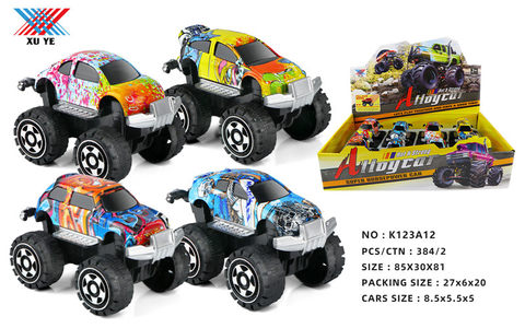 1:43 alloy pullback off-road vehicle (8 packs)
