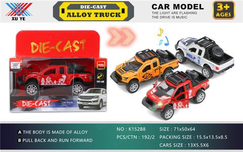 1:32 alloy off-road Ford F150 pullback light and music to open the door (1 pack)