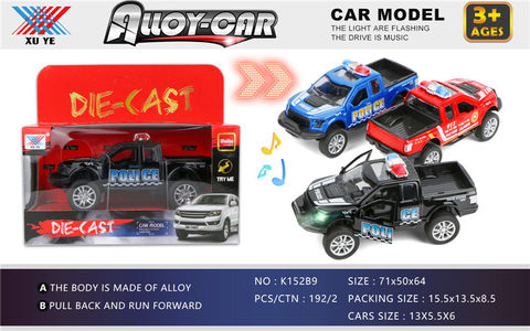 1:32 alloy Ford F150 car pulls back light and music to open the door (1 pack)