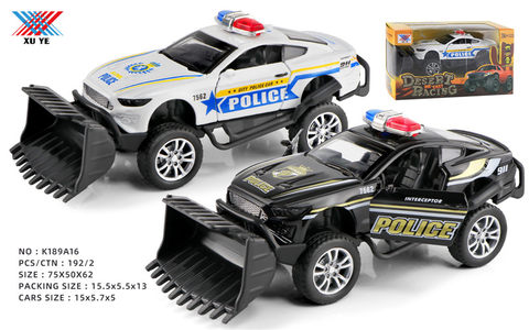 1:32 Alloy car Mustang police car modified force to open the door (1 pack)