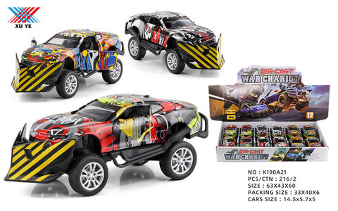 1:32 Alloy car Chevrolet off-road modified and forced to open the door (12 packs)