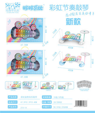 Rainbow Educational Music Playing Piano Musical Instruments Toys Music Toys
