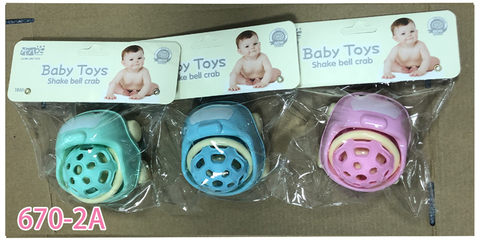 Baby gutta percha bell card open to baby toys