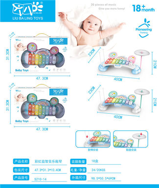 Rainbow Educational Music Playing Piano Musical Instruments Toys Music Toys