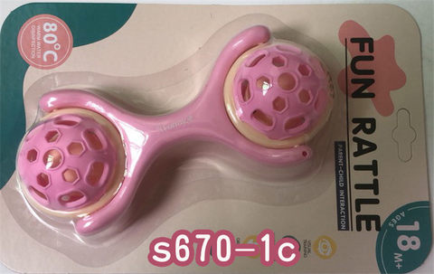 Baby teether rattles small dumbbells baby toy