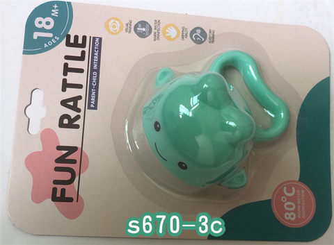 Baby teether rattles little dolphin baby toy