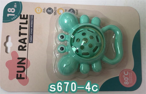 Baby teether rattle small crab baby toy