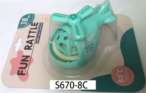 Baby teether rattles small airplane baby toy