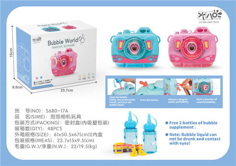 Bubble camera toys electric toys