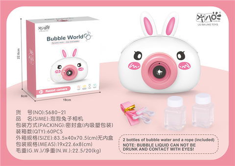 Bubble Rabbit Bubble Camera Toy Electric Toy