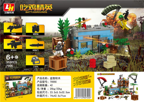 353PCS Chick-Eating Elite Collection 3 Assembled Chick-Eating Combination Scenes