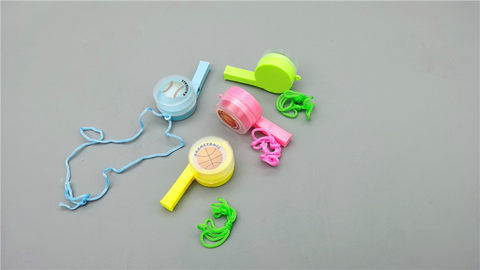 Sports whistle, sugar toys, giveaways, small toys (with rope)