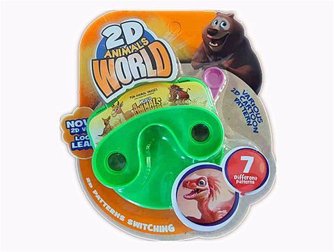2D circular animal viewer educational toy
