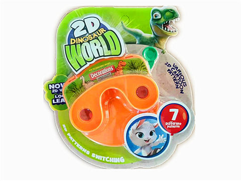 2D round dinosaur cinema machine educational toy