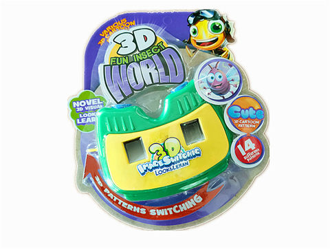 3D pull-up insect cinema educational toys
