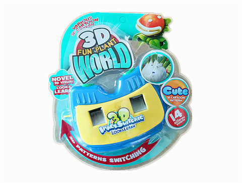 3D pull-up plant cinema educational toy
