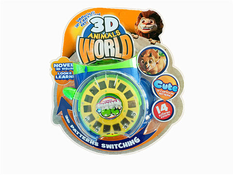 3D circular animal viewer educational toy